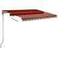 Standmarkise Einziehbar Handbetrieben 350x250 cm Orange/Braun Standmarkise Einziehbar Handbetrieben 350x250 cm Orange/Braun