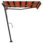 Standmarkise Einziehbar Handbetrieben 350x250 cm Orange/Braun Standmarkise Einziehbar Handbetrieben 350x250 cm Orange/Braun