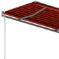 Standmarkise Einziehbar Handbetrieben 350x250 cm Orange/Braun Standmarkise Einziehbar Handbetrieben 350x250 cm Orange/Braun