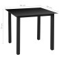 vidaXL 5-tlg. Garten-Essgruppe Aluminium Schwarz vidaXL 5-tlg. Garten-Essgruppe Aluminium Schwarz