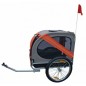 vidaXL Hunde-Fahrradanhänger Orange vidaXL Hunde-Fahrradanhänger Orange
