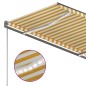 Automatische Markise mit LED & Windsensor 300x250 cm Gelb/Weiß Automatische Markise mit LED & Windsensor 300x250 cm Gelb/Weiß