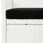 vidaXL 11-tlg. Garten-Essgruppe mit Kissen Weiß Poly Rattan vidaXL 11-tlg. Garten-Essgruppe mit Kissen Weiß Poly Rattan