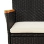 vidaXL 11-tlg. Garten-Essgruppe mit Kissen Schwarz Poly Rattan vidaXL 11-tlg. Garten-Essgruppe mit Kissen Schwarz Poly Rattan