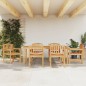 vidaXL 7-tlg. Garten-Essgruppe Massivholz Teak vidaXL 7-tlg. Garten-Essgruppe Massivholz Teak