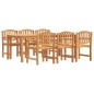 vidaXL 7-tlg. Garten-Essgruppe Massivholz Teak vidaXL 7-tlg. Garten-Essgruppe Massivholz Teak