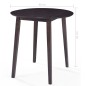 vidaXL Bartisch mit Stühlen 5-tlg. Massivholz Dunkelbraun vidaXL Bartisch mit Stühlen 5-tlg. Massivholz Dunkelbraun