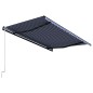 vidaXL Automatisch Einziehbare Markise 400×300 cm Blau und Weiß vidaXL Automatisch Einziehbare Markise 400×300 cm Blau und Weiß