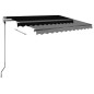 Gelenkarmmarkise mit LED 350x250 cm Anthrazit Gelenkarmmarkise mit LED 350x250 cm Anthrazit