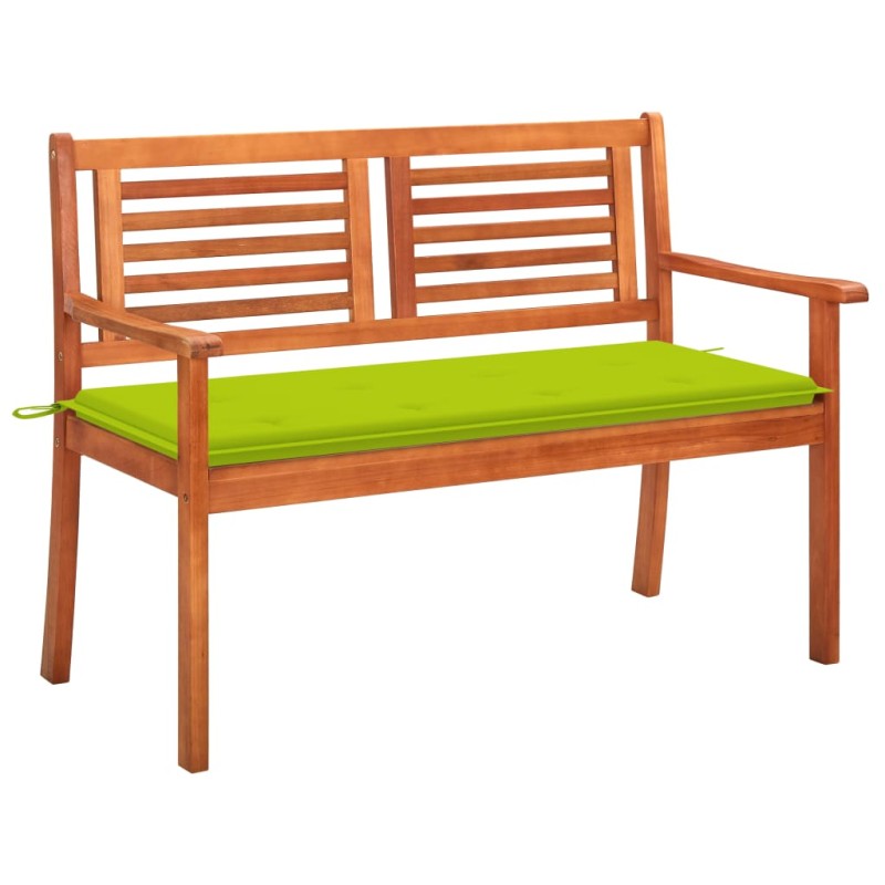 vidaXL 2-Sitzer-Gartenbank mit Auflage 120 cm Massivholz Eukalyptus vidaXL 2-Sitzer-Gartenbank mit Auflage 120 cm Massivholz Eukalyptus