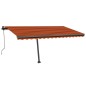 Standmarkise Automatisch 450x350 cm Orange/Braun Standmarkise Automatisch 450x350 cm Orange/Braun