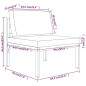 vidaXL 4-tlg. Garten-Lounge-Set mit Kissen Aluminium Anthrazit vidaXL 4-tlg. Garten-Lounge-Set mit Kissen Aluminium Anthrazit