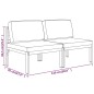vidaXL Gartensofa 2-Sitzer mit Kissen Aluminium Anthrazit vidaXL Gartensofa 2-Sitzer mit Kissen Aluminium Anthrazit