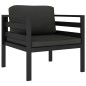 vidaXL 7-tlg. Garten-Lounge-Set mit Kissen Aluminium Anthrazit vidaXL 7-tlg. Garten-Lounge-Set mit Kissen Aluminium Anthrazit