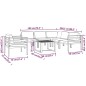 vidaXL 7-tlg. Garten-Lounge-Set mit Kissen Aluminium Anthrazit vidaXL 7-tlg. Garten-Lounge-Set mit Kissen Aluminium Anthrazit