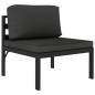 vidaXL 8-tlg. Garten-Lounge-Set mit Kissen Aluminium Anthrazit vidaXL 8-tlg. Garten-Lounge-Set mit Kissen Aluminium Anthrazit