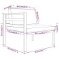 vidaXL 9-tlg. Garten-Lounge-Set mit Kissen Aluminium Anthrazit vidaXL 9-tlg. Garten-Lounge-Set mit Kissen Aluminium Anthrazit