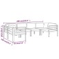 vidaXL 6-tlg. Garten-Lounge-Set mit Kissen Aluminium Anthrazit vidaXL 6-tlg. Garten-Lounge-Set mit Kissen Aluminium Anthrazit