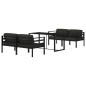 vidaXL 5-tlg. Garten-Lounge-Set mit Kissen Aluminium Anthrazit vidaXL 5-tlg. Garten-Lounge-Set mit Kissen Aluminium Anthrazit