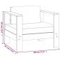 vidaXL 5-tlg. Garten-Lounge-Set mit Cremeweißen Kissen Massivholz vidaXL 5-tlg. Garten-Lounge-Set mit Cremeweißen Kissen Massivholz