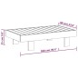 vidaXL 5-tlg. Garten-Lounge-Set mit Cremeweißen Kissen Massivholz vidaXL 5-tlg. Garten-Lounge-Set mit Cremeweißen Kissen Massivholz