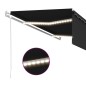 vidaXL Markise Automatisch mit Rollo LED Windsensor 5x3m Anthrazit vidaXL Markise Automatisch mit Rollo LED Windsensor 5x3m Anthrazit