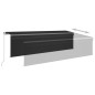 vidaXL Markise Manuell Einziehbar mit Rollo 5x3 m Anthrazit vidaXL Markise Manuell Einziehbar mit Rollo 5x3 m Anthrazit