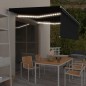 vidaXL Markise Automatisch mit Rollo LED Windsensor 4x3 m Anthrazit vidaXL Markise Automatisch mit Rollo LED Windsensor 4x3 m Anthrazit