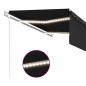 vidaXL Markise Automatisch mit Rollo LED Windsensor 4x3 m Anthrazit vidaXL Markise Automatisch mit Rollo LED Windsensor 4x3 m Anthrazit