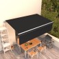 vidaXL Markise Automatisch Einziehbar mit Volant 5x3 m Anthrazit vidaXL Markise Automatisch Einziehbar mit Volant 5x3 m Anthrazit