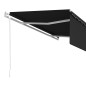 vidaXL Markise Automatisch Einziehbar mit Volant 5x3 m Anthrazit vidaXL Markise Automatisch Einziehbar mit Volant 5x3 m Anthrazit