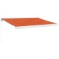vidaXL Markise Einziehbar Orange und Braun 3x2,5 m Stoff und Aluminium vidaXL Markise Einziehbar Orange und Braun 3x2,5 m Stoff und Aluminium