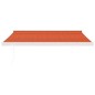 vidaXL Markise Einziehbar Orange und Braun 3x2,5 m Stoff und Aluminium vidaXL Markise Einziehbar Orange und Braun 3x2,5 m Stoff und Aluminium