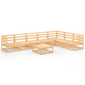 vidaXL 8-tlg. Garten-Lounge-Set Massivholz Kiefer