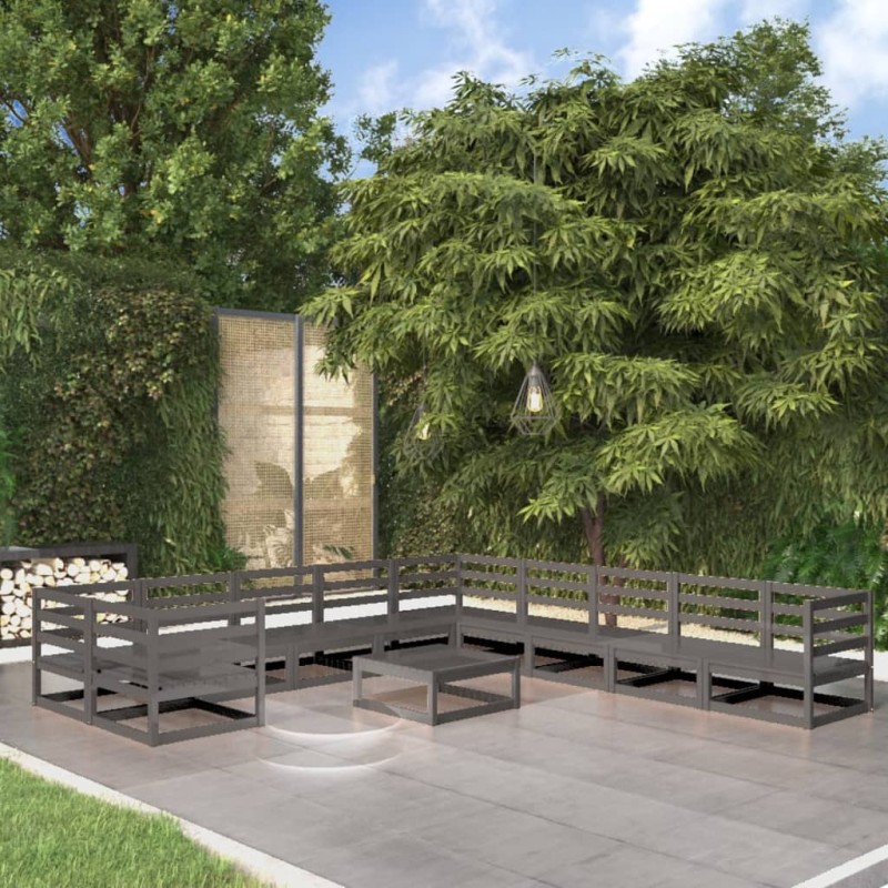vidaXL 11-tlg. Garten-Lounge-Set Massivholz Kiefer vidaXL 11-tlg. Garten-Lounge-Set Massivholz Kiefer