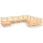 vidaXL 10-tlg. Garten-Lounge-Set Massivholz Kiefer vidaXL 10-tlg. Garten-Lounge-Set Massivholz Kiefer