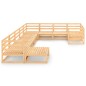 vidaXL 10-tlg. Garten-Lounge-Set Massivholz Kiefer vidaXL 10-tlg. Garten-Lounge-Set Massivholz Kiefer