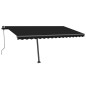 Standmarkise Automatisch 450x350 cm Anthrazit Standmarkise Automatisch 450x350 cm Anthrazit
