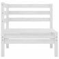 vidaXL 4-tlg. Garten-Lounge-Set Weiß Massivholz Kiefer vidaXL 4-tlg. Garten-Lounge-Set Weiß Massivholz Kiefer