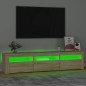 vidaXL TV-Schrank mit LED-Leuchten Sonoma-Eiche 180x35x40 cm vidaXL TV-Schrank mit LED-Leuchten Sonoma-Eiche 180x35x40 cm