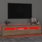 vidaXL TV-Schrank mit LED-Leuchten Sonoma-Eiche 180x35x40 cm vidaXL TV-Schrank mit LED-Leuchten Sonoma-Eiche 180x35x40 cm