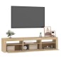 vidaXL TV-Schrank mit LED-Leuchten Sonoma-Eiche 180x35x40 cm vidaXL TV-Schrank mit LED-Leuchten Sonoma-Eiche 180x35x40 cm