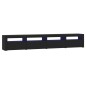 vidaXL TV-Schrank mit LED-Leuchten Schwarz 240x35x40 cm vidaXL TV-Schrank mit LED-Leuchten Schwarz 240x35x40 cm