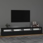 vidaXL TV-Schrank mit LED-Leuchten Schwarz 240x35x40 cm vidaXL TV-Schrank mit LED-Leuchten Schwarz 240x35x40 cm