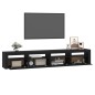 vidaXL TV-Schrank mit LED-Leuchten Schwarz 240x35x40 cm vidaXL TV-Schrank mit LED-Leuchten Schwarz 240x35x40 cm