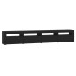 vidaXL TV-Schrank mit LED-Leuchten Schwarz 240x35x40 cm vidaXL TV-Schrank mit LED-Leuchten Schwarz 240x35x40 cm