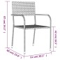 vidaXL 7-tlg. Garten-Essgruppe Schwarz Poly Rattan vidaXL 7-tlg. Garten-Essgruppe Schwarz Poly Rattan