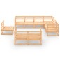 vidaXL 9-tlg. Garten-Lounge-Set Massivholz Kiefer vidaXL 9-tlg. Garten-Lounge-Set Massivholz Kiefer