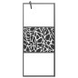 vidaXL Duschwand mit Ablage für Walk-In-Dusche Schwarz 80x195 cm ESG vidaXL Duschwand mit Ablage für Walk-In-Dusche Schwarz 80x195 cm ESG