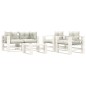 vidaXL 5-tlg. Garten-Lounge-Set Paletten mit Kissen in Beige Holz vidaXL 5-tlg. Garten-Lounge-Set Paletten mit Kissen in Beige Holz